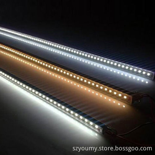 SMD 5050 LED hard strip, DC12V 100cm 72 LED warm white/white, 2 years warranty